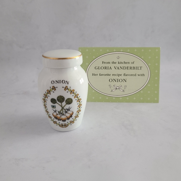 Vintage Franklin Mint Spice Jar - Gloria Concepts Inc - 1985 - Onion - Picture 1 of 8